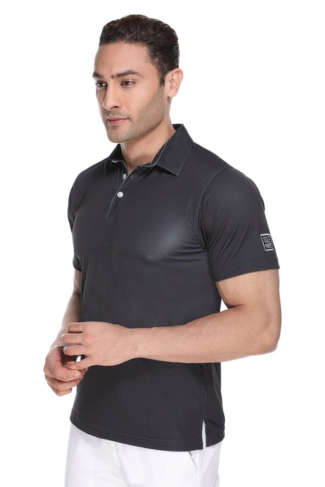 Polo T-shirt in Black