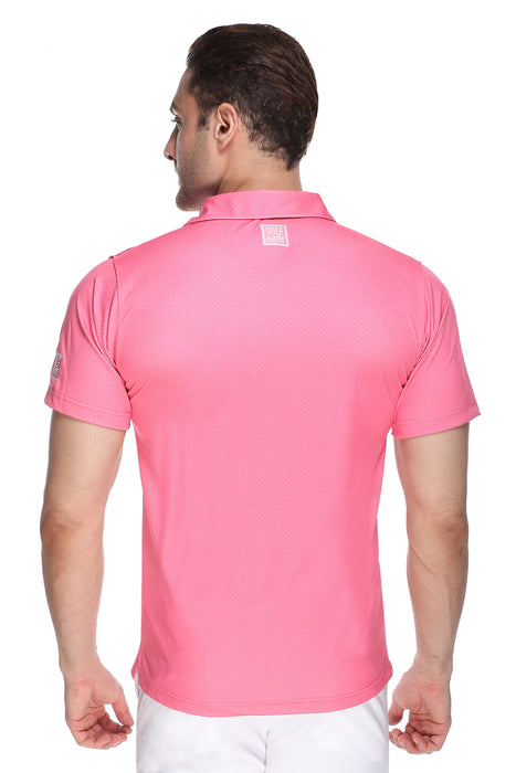 Polo T-shirt in Light Pink