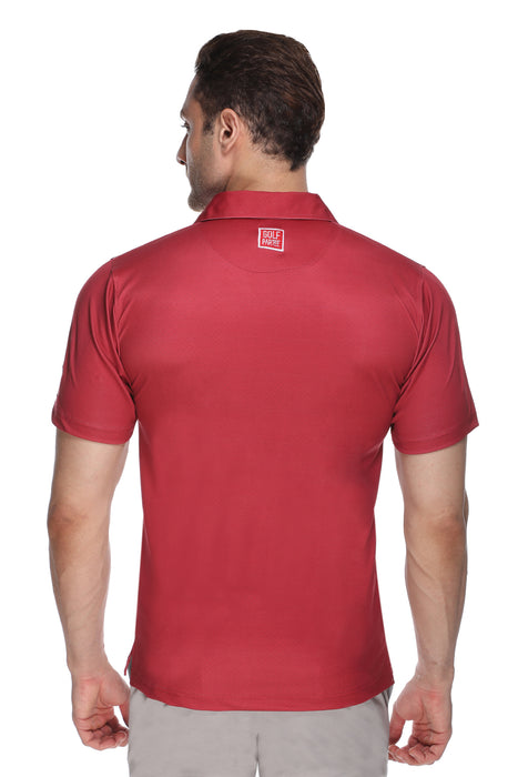Polo T-shirt in Maroon
