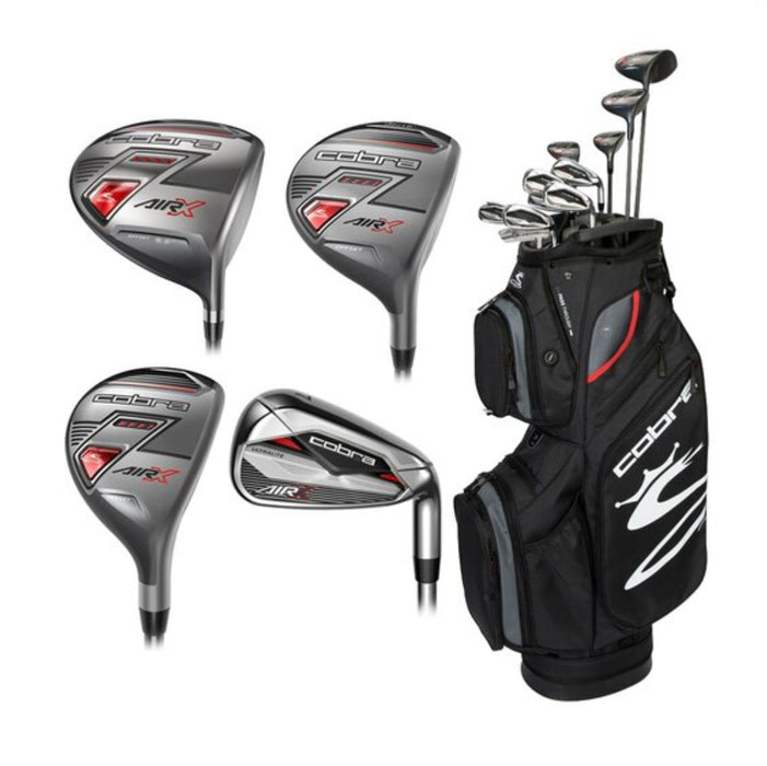 COBRA MEN'S AIR-X COMPLETE PACKAGE SET - RIGHT HAND (12 CLUBS + CART BAG)