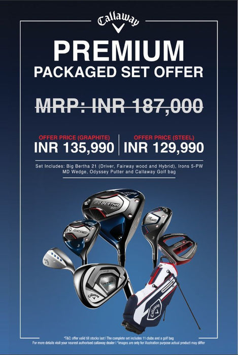 Callaway Premium Packaged Set Offer (Graphite ) + worth Rs 11000 Goodies Free